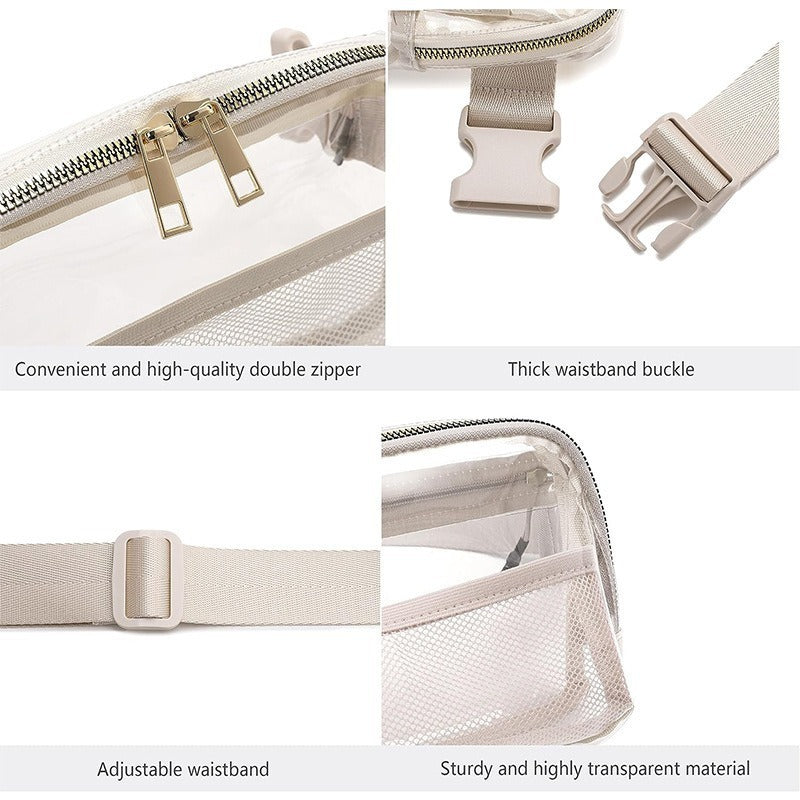 Minimalist Transparent Casual Waist Bag Infinite Avenue
