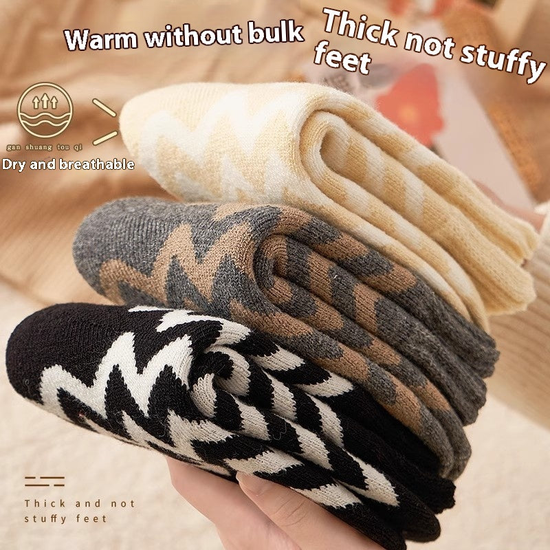 Thick Winter Fleece-Lined Women's Warm Floor Socks Infinite Avenue