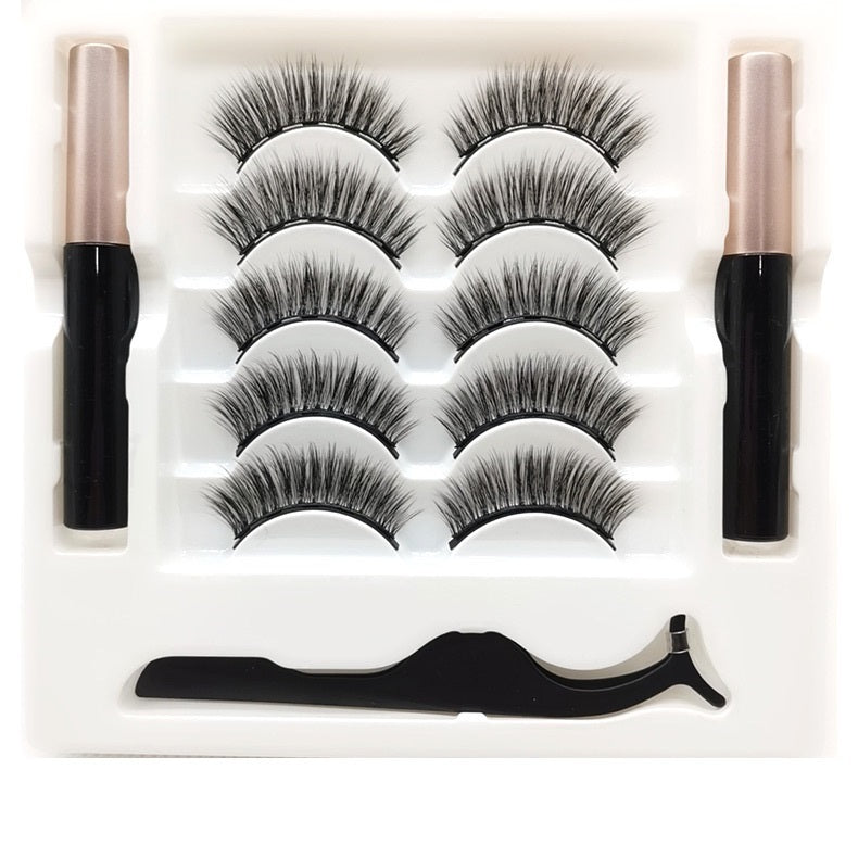 Magnetic Eyelashes & Eyeliner Set – Reusable, Waterproof Extensions - Infinite Avenue