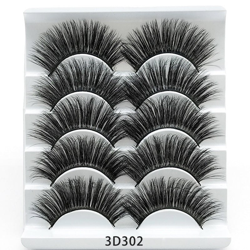 3D Mink False Eyelashes – 5 Pairs with Soft Cotton Band - Infinite Avenue