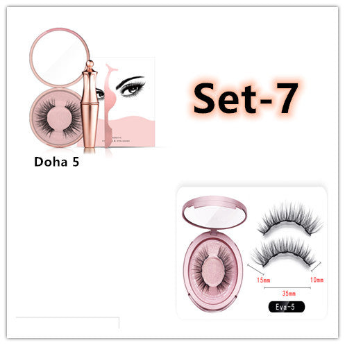 Magnetic Eyeliner & Eyelash Set with Tweezer – Long Lasting - Infinite Avenue