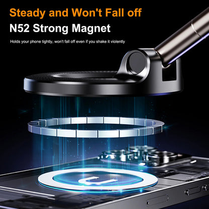 Magnetic Foldable Car Phone Holder with Suction Mount