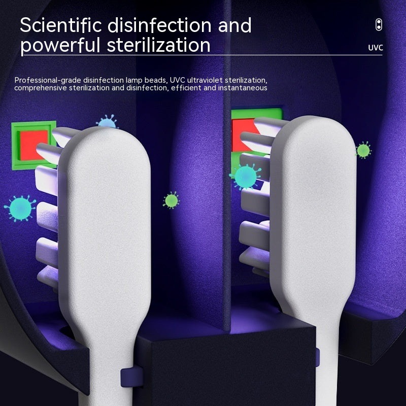 Portable UV Toothbrush Sanitizer & Holder – Travel Accessory - Infinite Avenue