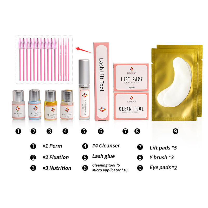 ICONSIGN Lash Lift Kit – Eyelash Perming & Lifting Tools - Infinite Avenue