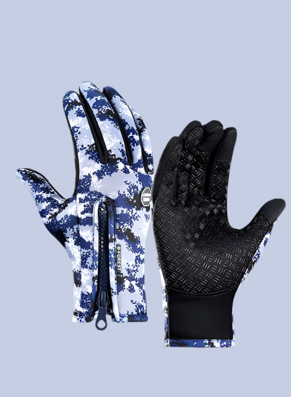 Winter Touchscreen Motorcycle Gloves – Waterproof & Fleece-Lined - Infinite Avenue
