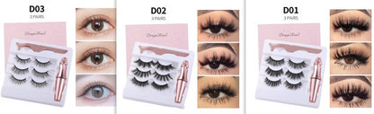Magnetic Eyeliner & Eyelash Set with Tweezer – Long Lasting - Infinite Avenue