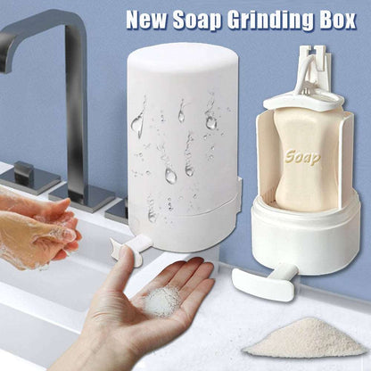 Soap Grinder Dispenser Soap Box Wall Mounted Dry Organizer Box Soap Powder Grinding Box For Restaurant Kitchen Office Gyms Hotel - Infinite Avenue