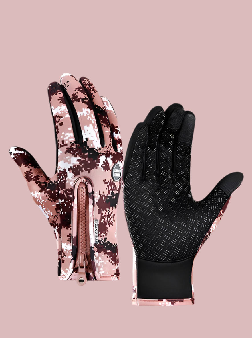 Winter Touchscreen Motorcycle Gloves – Waterproof & Fleece-Lined - Infinite Avenue