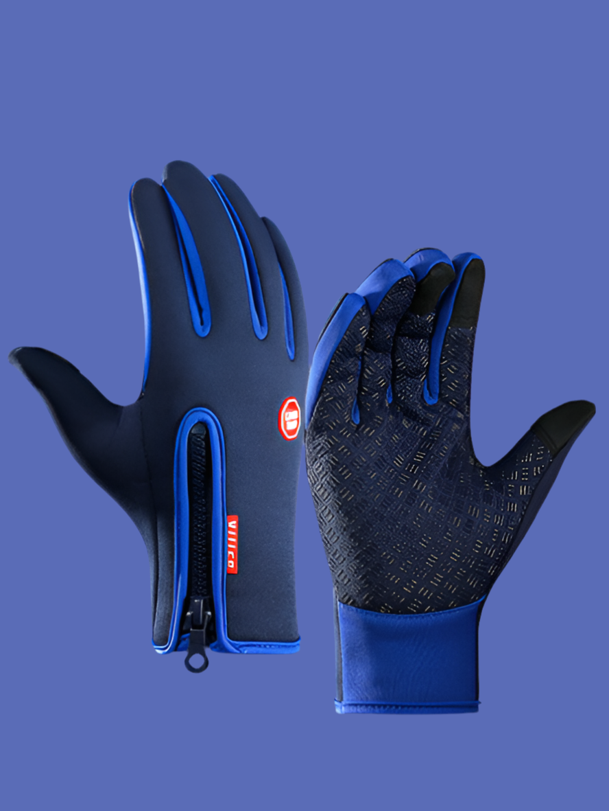 Winter Touchscreen Motorcycle Gloves – Waterproof & Fleece-Lined - Infinite Avenue