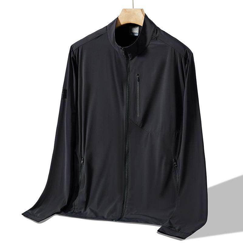 Men's UV-Proof Breathable Sports Jacket Black Blue Infinite Avenue
