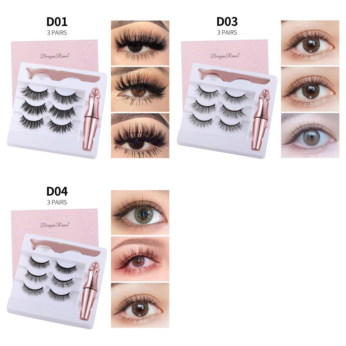 Magnetic Eyeliner & Eyelash Set with Tweezer – Long Lasting - Infinite Avenue