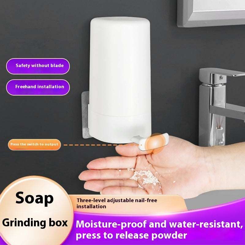 Soap Grinder Dispenser Soap Box Wall Mounted Dry Organizer Box Soap Powder Grinding Box For Restaurant Kitchen Office Gyms Hotel - Infinite Avenue