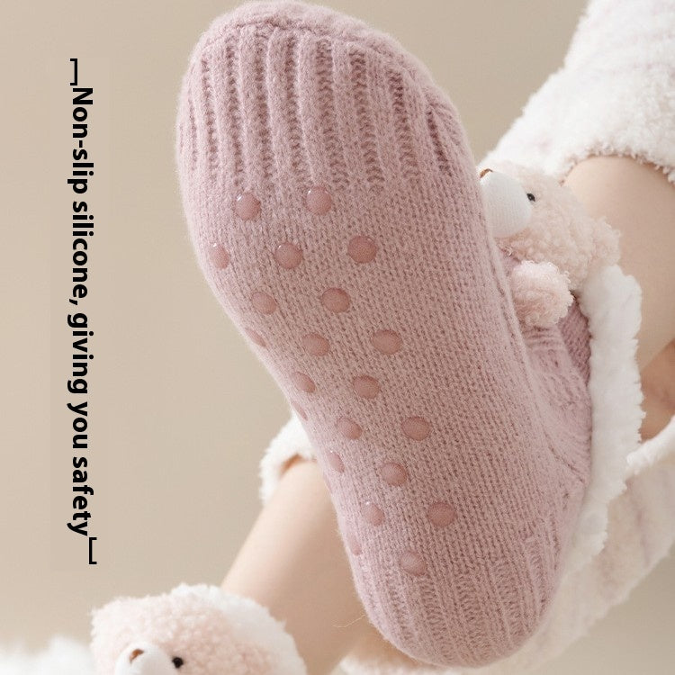 Women's Thick Fleece-Lined Lambswool Winter Socks Infinite Avenue
